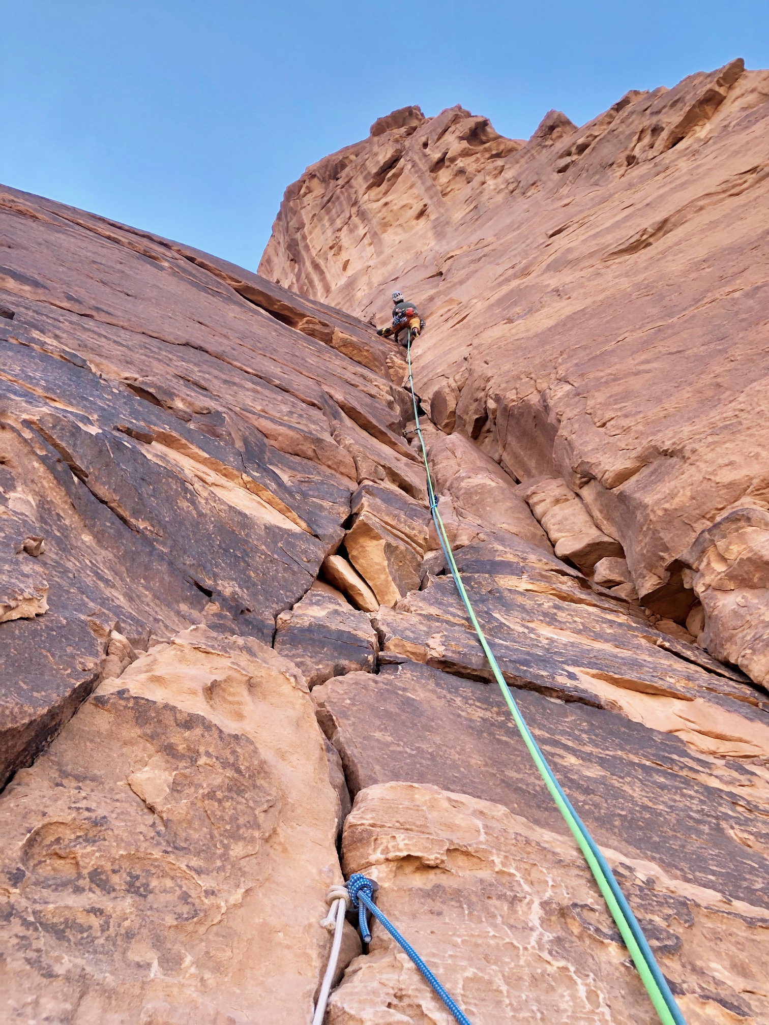 Escalade Grimper En Jordanie Le Wadi Rum Approach Outdoor